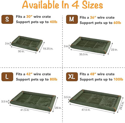 Friends Forever Bolster Dog Crate Mat 36 Inch