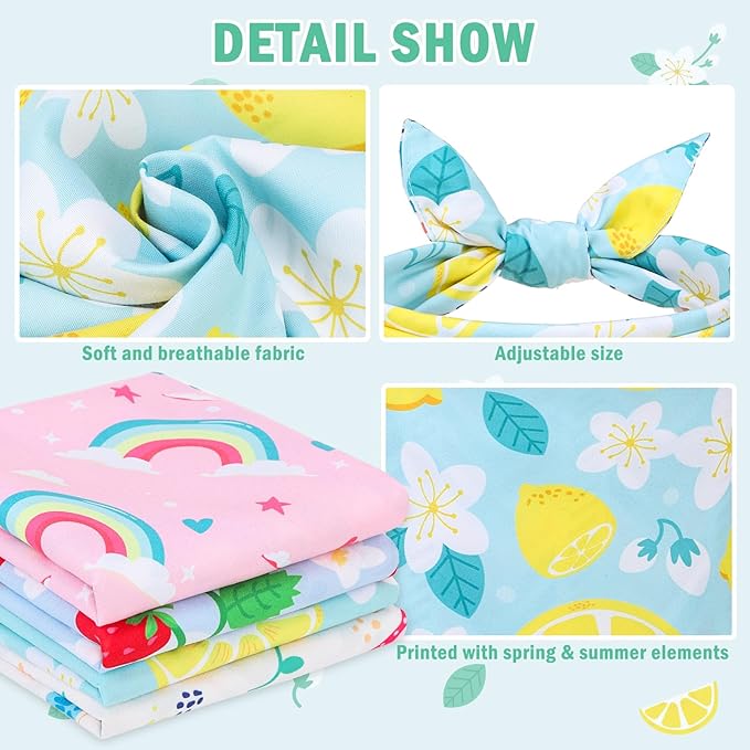 SCENEREAL Summer Dog Bandanas Bulk 4 Pack for Small Medium Large Dogs