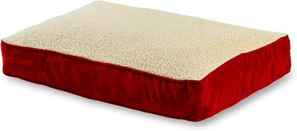 Buster Deluxe Reversible Pillow Style Sherpa Dog Bed (42 x 30 in.)
