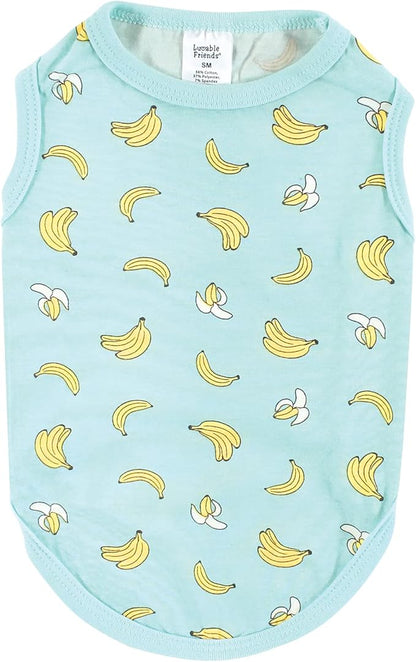 Luvable Friends Dog Pet Dog and Cats Cotton T-Shirts 2pk