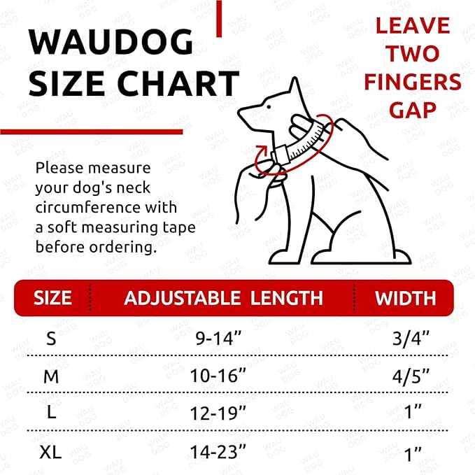 WAUDOG Waterproof Dog Collar