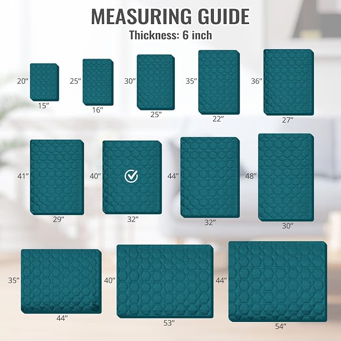 nanbowang Waterproof Dog Bed Covers Replacement Washable Pet Hair Easy to Remove 32x40x6