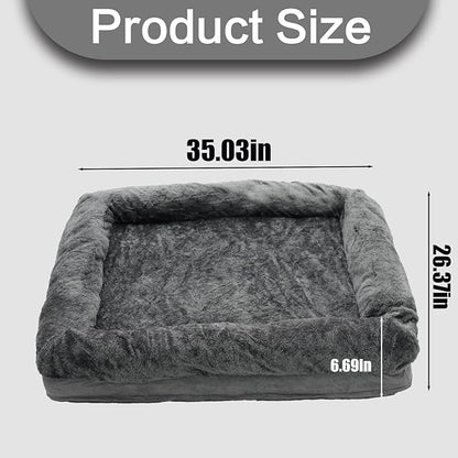 PatLoom Plush Dog Crate Bed (35in)