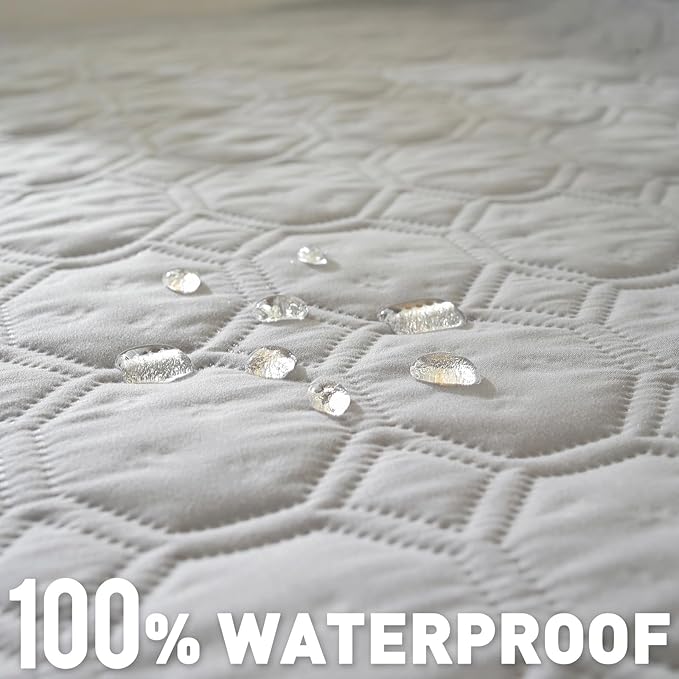 SYSLOON Waterproof Dog Bed Cover Sofa,Car,68"x82",Light Grey