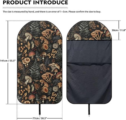 Yewattles Mushroom Pattern Non-Slip Bucket Towel Seat Cover