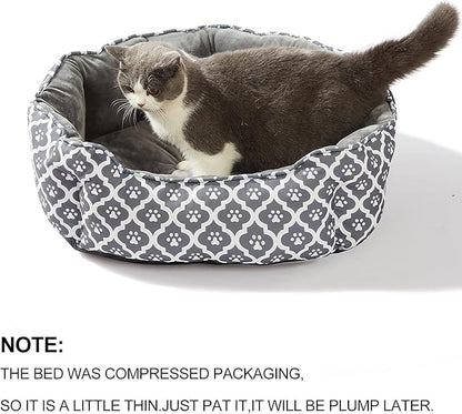 LUCKITTY Cat Bed S(20"x19"x6"),15LBS PET)