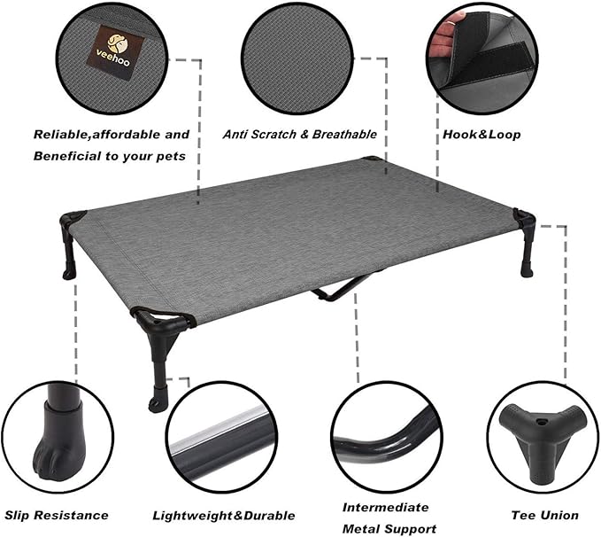 Veehoo Cooling Elevated Dog Bed CWC1803-XL