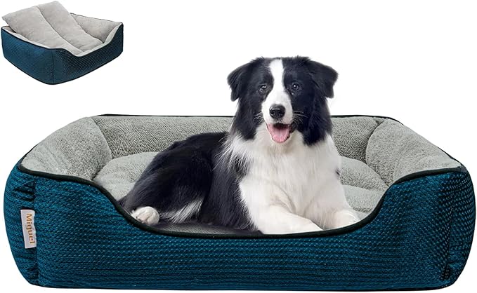 Miguel Dog Bed with Removable Cushion/Pillow for Medium Small Dogs 35 Inch