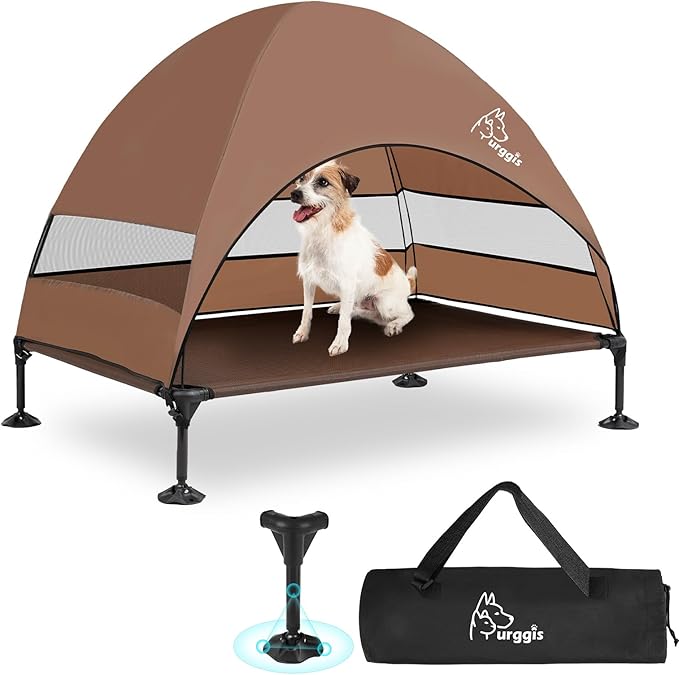 Upgraded Elevated Dog Bed with Canopy