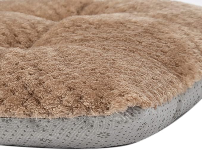 WONDER MIRACLE Fuzzy Deluxe Pet Beds (15" x 23", S-Mocha)