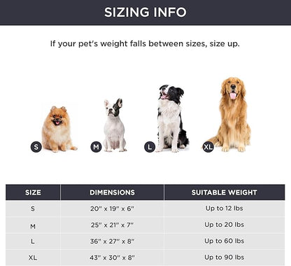 Bedsure Cute Dog Bed for Small Dogs & Cats 20x19x6inches, Warm