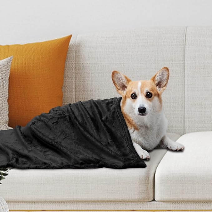 Large Dog Blanket-30 x 40" Soft Fleece Dog Blanket for Large Dog Washable
