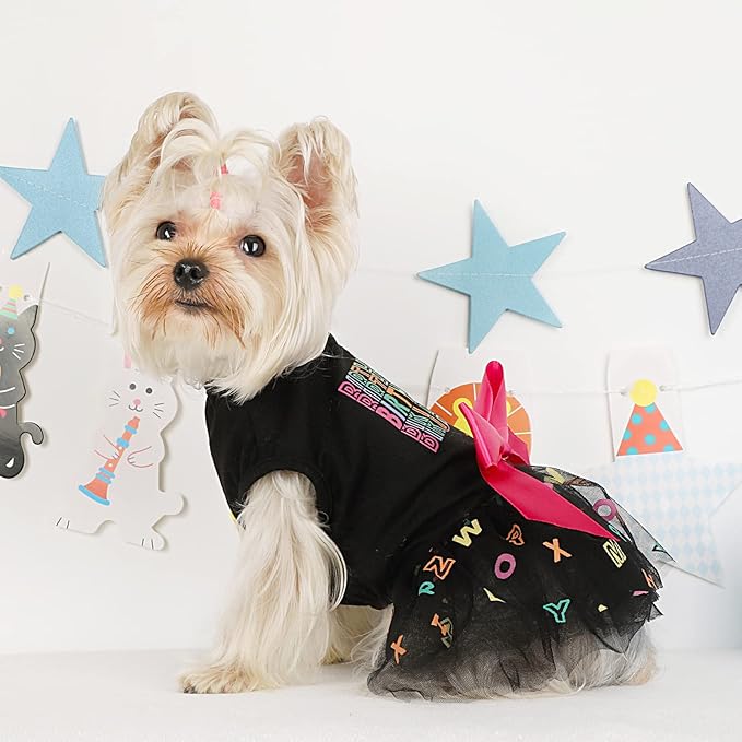 Dog Birthday Outfit Dog Clothes for Small Dogs