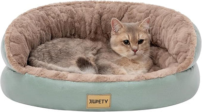Jiupety Cute Cat Beds for Indoor Cats 20in Pet 12lbs, Washable