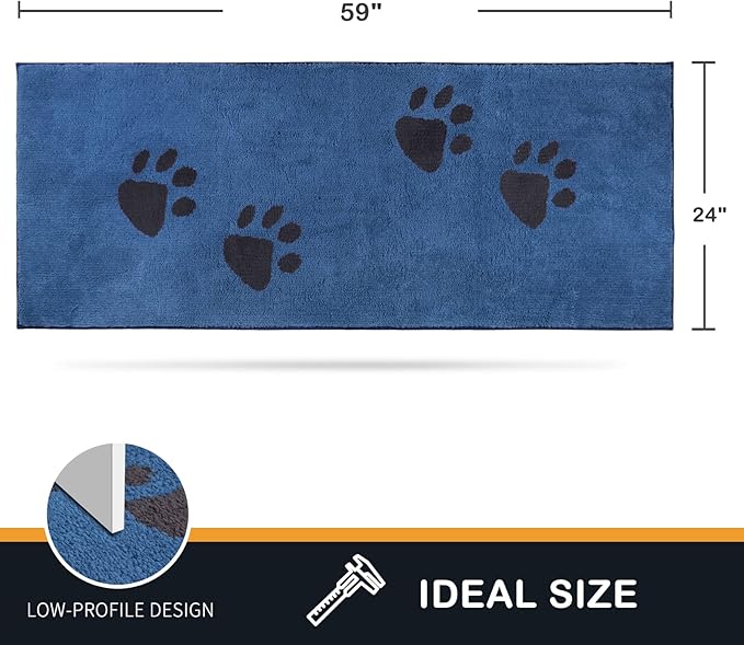 PURRUGS Dirt Trapper Door Mat 24" x 59"