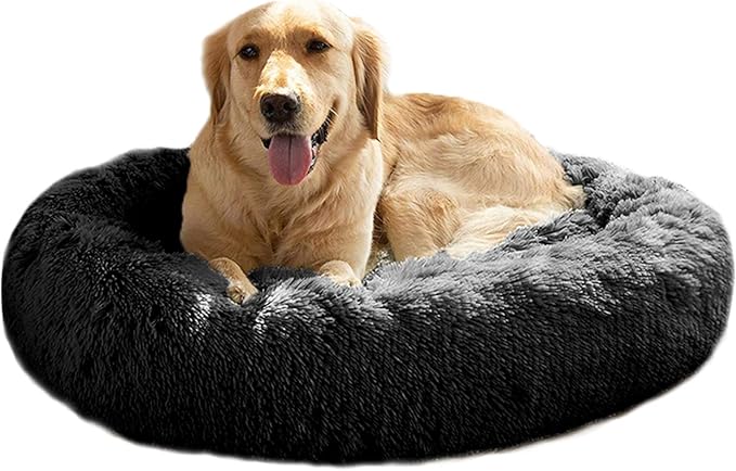 MFOX Calming Dog Bed (L/XL/XXL/XXXL) for Medium and 25/35/55/100lbs