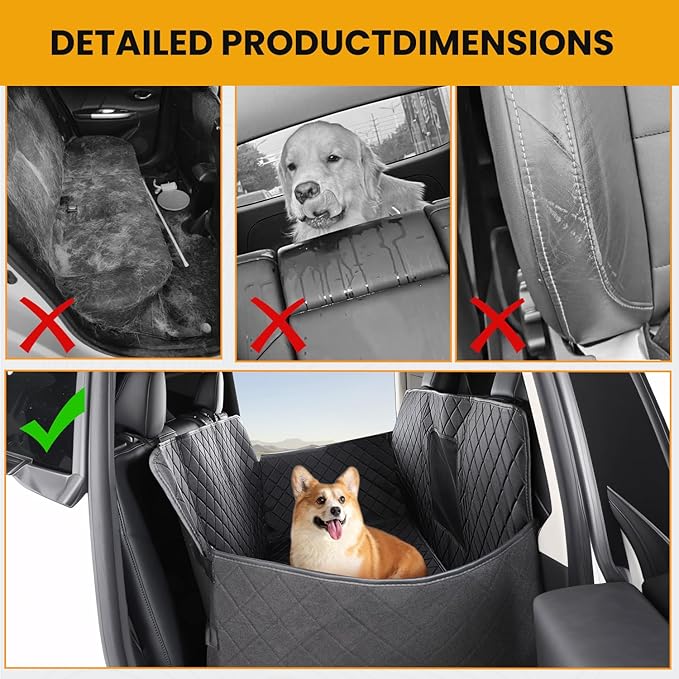 Topfit for Tesla Model Y Dog Car Seat 2nd Row 2019-2024