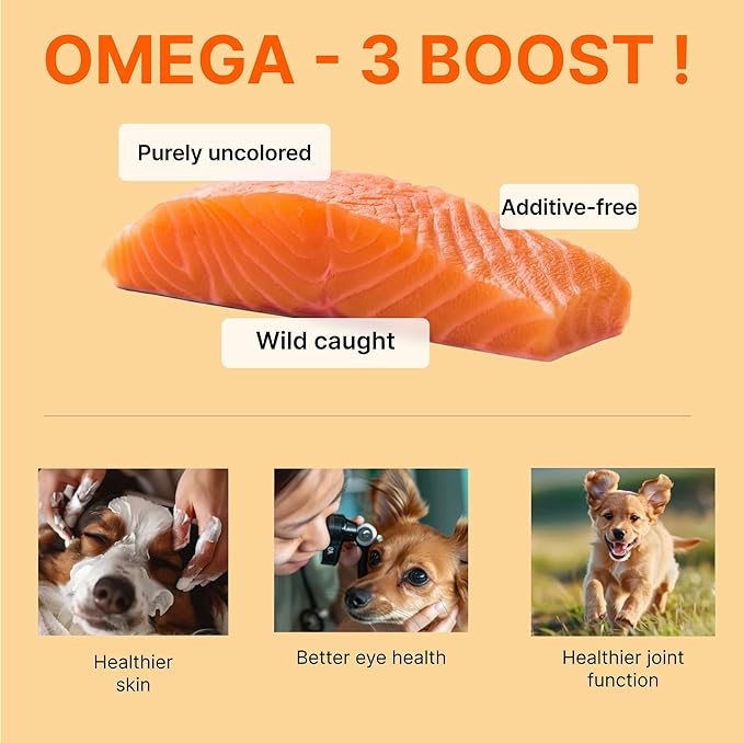 Puppyluv Salmon Fish Treats | Natural Freeze Dried Dog & Cat Treats | Training Treats for Dogs | Rich with Fish Oil for Dogs | All Breeds & Sizes