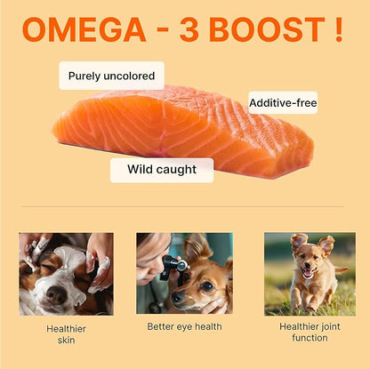 Puppyluv Salmon Fish Treats | Natural Freeze Dried Dog & Cat Treats | Training Treats for Dogs | Rich with Fish Oil for Dogs | All Breeds & Sizes