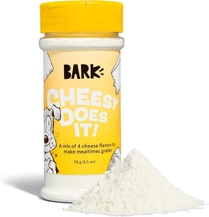 Barkbox – Cheesy Does It! – Dry Dog Food Toppers with High Protein, Limited Ingredients – Meal Flavor Enhancer for Large & Small Breeds – 2.5 Oz