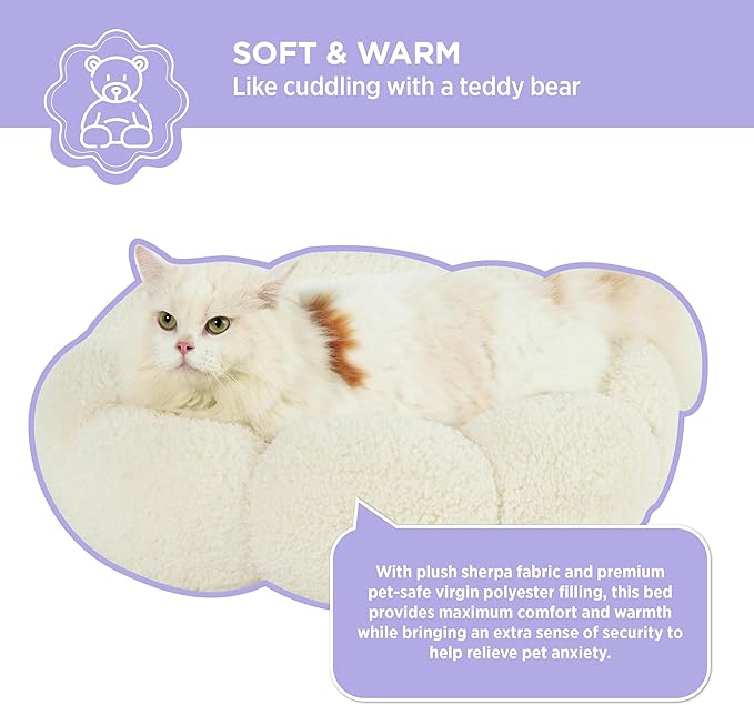 Lesure Calming Cat Beds for Indoor Cats 15 lbs, 20"