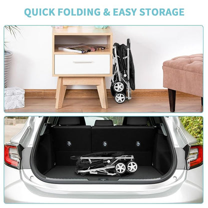 Double Pet Stroller 2 Dogs