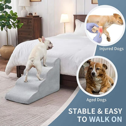 BOMOVA Dog Stairs for Small Dogs 4-Step Dog 2/3/4/5 Steps