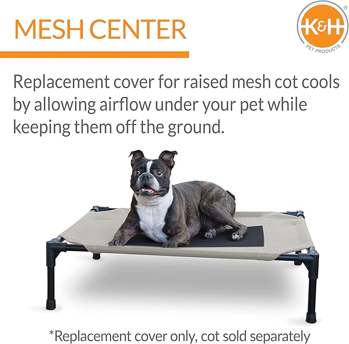 K&H Pet Products Elevated Cooling Outdoor Dog Bed 32 X 25 Inches