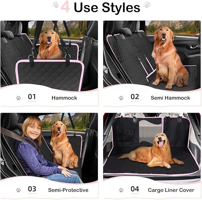 Dog Car Seat Cover for Back Seat