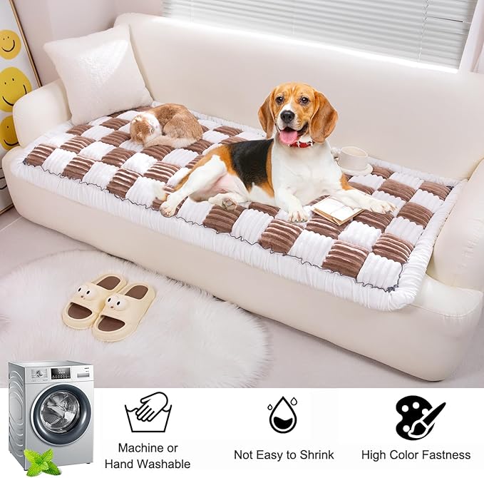 Pet Couch Cover, Couch Cover for Dogs Washable,Durable Pet Couch Covers for Sofa,Pet Friendly Sofa Protector, Large Dog Furniture Shield, Easy Clean Dog Couch Cover, Non-Slip