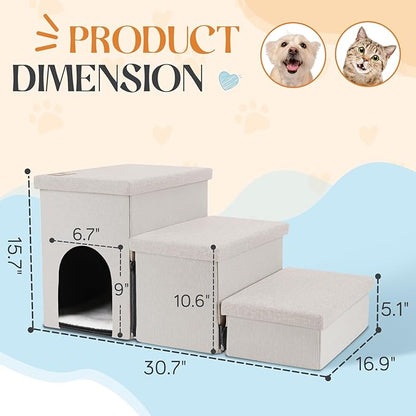 Dog Stairs for Small Dogs 22 inches(3