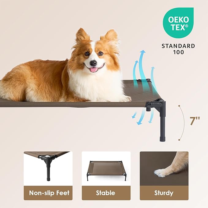EHEYCIGA 36 Inch Elevated Dog Cot Bed Medium