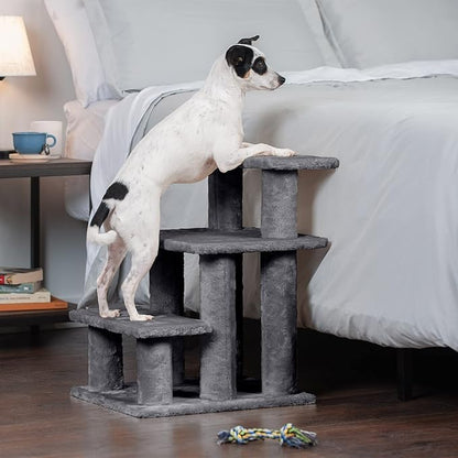 Furhaven Steady Paws Multi-Step Pet Stairs for High Beds & Sofas 3-Step