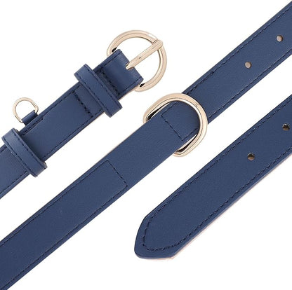 WHIPPY Soft Padded Leather Dog Collar for Small Medium Large Dogs Heavy Duty Dog Collar with Adjustable Rust-Proof Metal Hardware