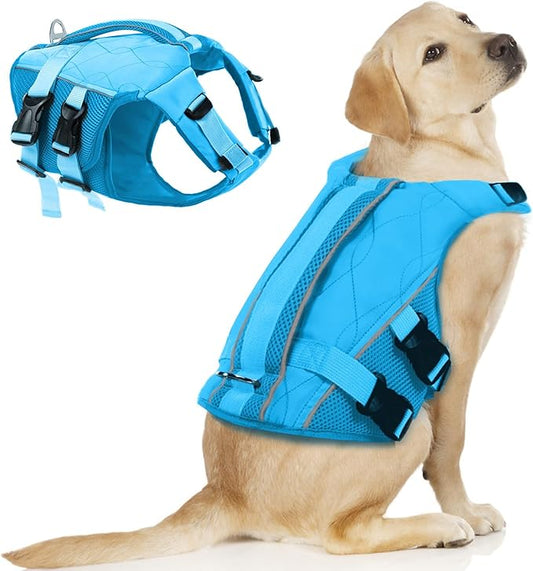 ASENKU Dog Life Jacket with Rescue Handle
