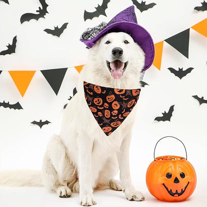 Halloween Dog Collar with Detachable Bandana