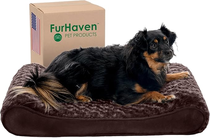 Furhaven Orthopedic Dog Bed for Medium/Small Dogs w/ Removable Washable Cover 23 lbs
