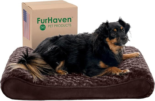 Furhaven Orthopedic Dog Bed for Medium/Small Dogs w/ Removable Washable Cover 23 lbs