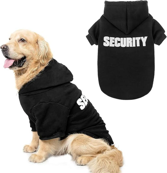SCENEREAL Security Dog Hoodie Sweaters for Small Medium Large Dogs