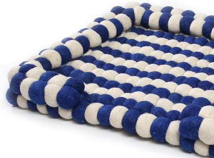 Felt Ball Dog Bed Wool Bed for Cats and Kittens Fabric Pet Beds Luxury Cat Dog Bed