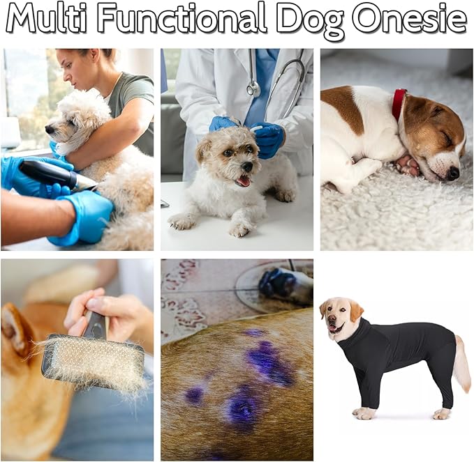 Hamiledyi Dog Onesie Anti-Licking Dog Bodysuit Spay Surgical