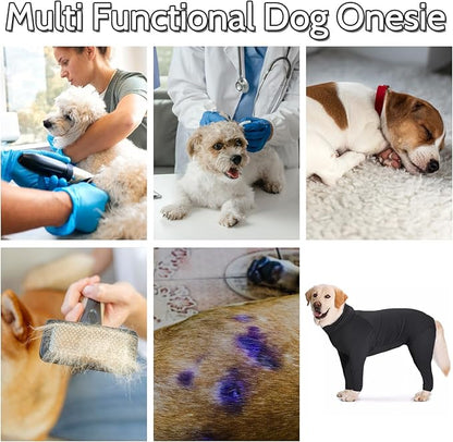 Hamiledyi Dog Onesie Anti-Licking Dog Bodysuit Spay Surgical