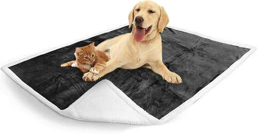 PetAmi WATERPROOF Dog Blanket for Medium Large Dog 60x40 Charcoal