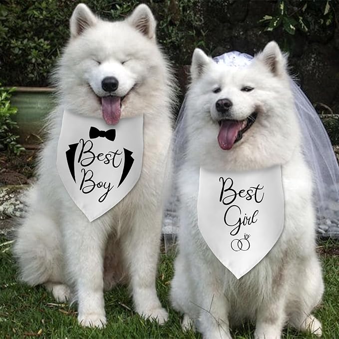 Best Girl Dog Wedding Bandana Bridal Shower Gift