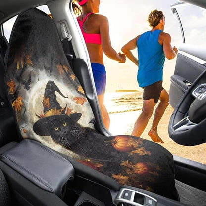 Yewattles Halloween Black Cat Non-Slip Bucket Towel Seat