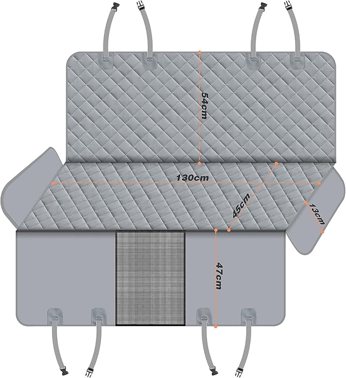 GXT Dog Back Seat Cover Protector for Cars SUV and Trucks with Mesh Window