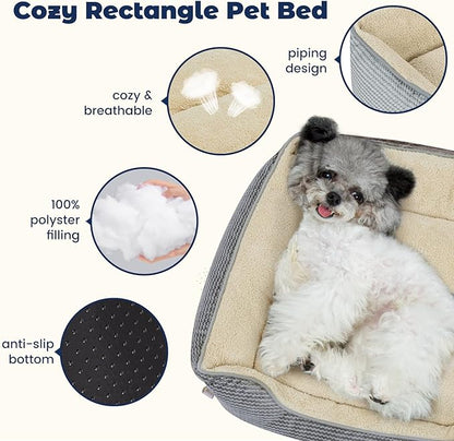 Miguel Dog Bed with Removable Cushion/Pillow for Medium Small Dogs 30 Inch