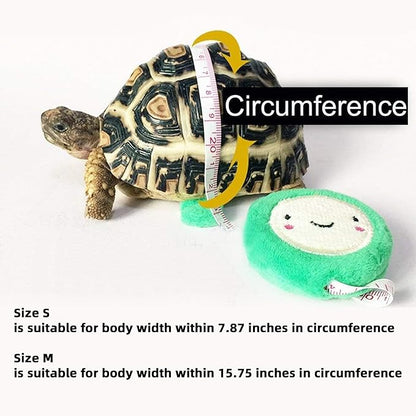 Pet Tortoise Turtle Leather Harness Small Pet Turtle Leash and Harness Pet Tortoise Leash Suitable for Tortoise Supplies Adjustable Control Leash (S, Yellow)