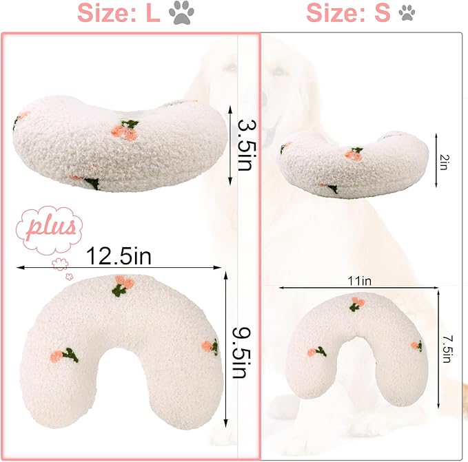 Mity rain Dog Pillow 14.2" * 9.4", Anxiety