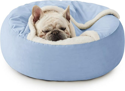 Lesure Medium Dog Bed with Cover Cave 26"